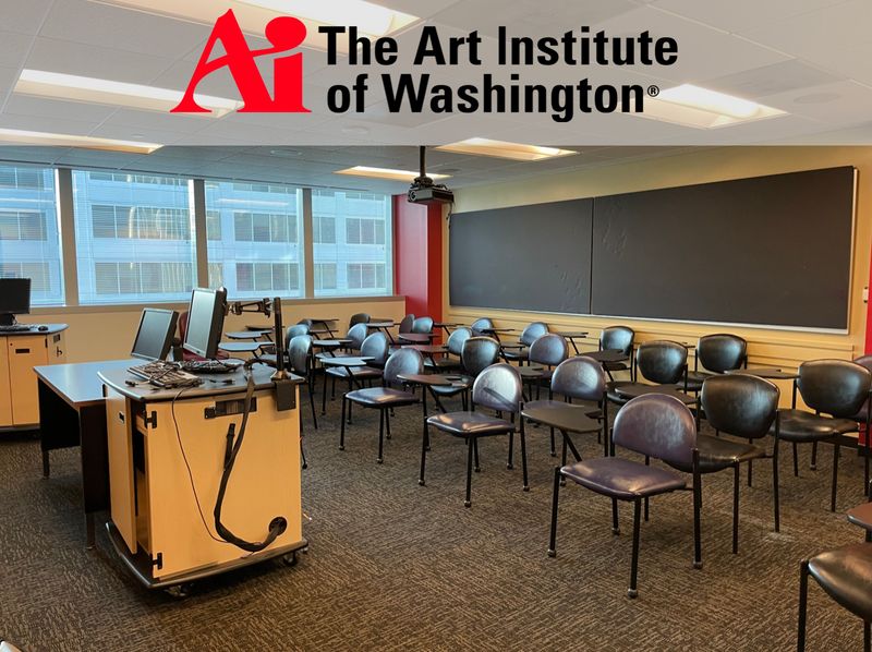 M30501 Former Art Institute of Washington Vocational School A/V Technology Classroom Auction banner