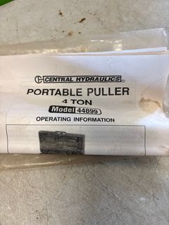 Central Hydraulics Portable Puller  - Image 4