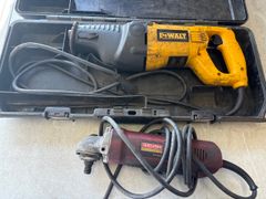 Dewalt Electric SawSaw and Craftsman Angle Grinder  - Image 1