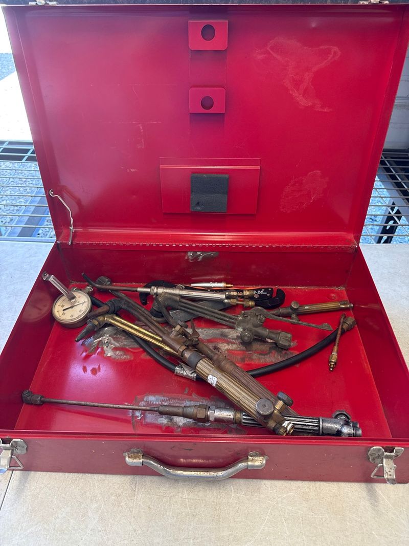 Milwaukee Metal Case With Cutting Torches And More  - Image 1