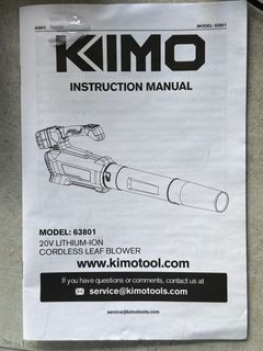 Kimo 20V High Speed Cordless Blower  - Image 4