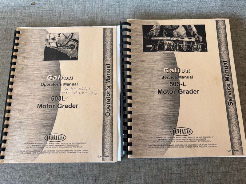 Galion 503L Motor Grader Manuals - Image 1