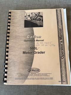 Galion 503L Motor Grader Manuals - Image 2