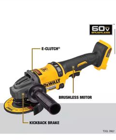FLEXVOLT 60V MAX Cordless Brushless 4.5 in. to 6 in. Small Angle Grinder with Kickback Brake (Tool Only) - Image 2