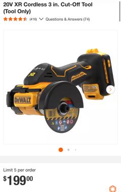20V XR Cordless 3 in. Cut-Off Tool (Tool Only) - Image 1