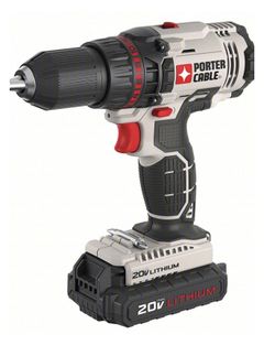 PORTER CABLE Drill Kit: 20V MAX*, Gen Purpose, 1/2 in Chuck, 1,500 RPM Max., Brushed, (1) 1.3 Ah - Image 2