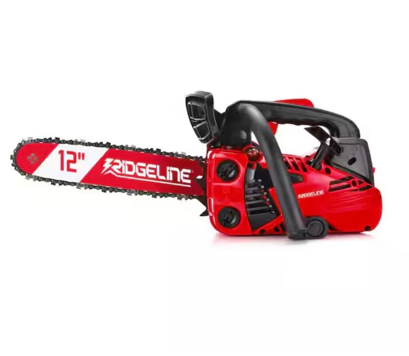 12 in. 25.4 cc 2-Stroke Gas Powered Portable Chainsaw with Top Handle - Image 1