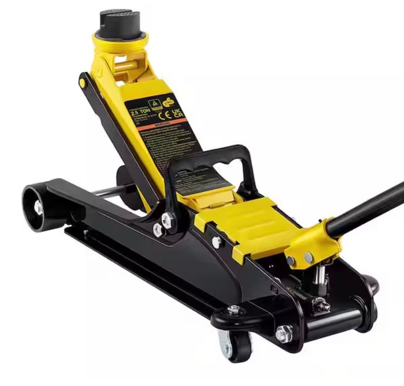 Floor Jack, 2.5 T Low Profile Floor Jack, Heavy-duty Steel Racing Floor Jack with Single Piston Lift Pump, Floor Jack - Image 1