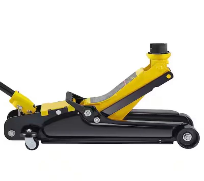 Floor Jack, 2.5 T Low Profile Floor Jack, Heavy-duty Steel Racing Floor Jack with Single Piston Lift Pump, Floor Jack - Image 1