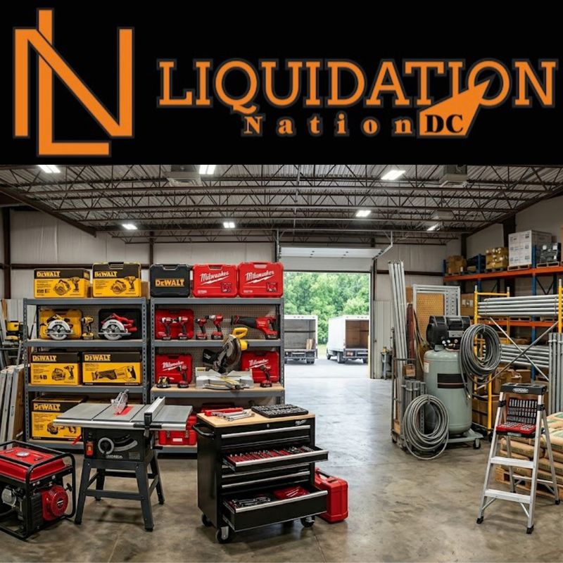 Massive Contractor & Builder Liquidation 800+ Lots of Tools Appliances Hardware & Supplies | Alexandria, VA banner
