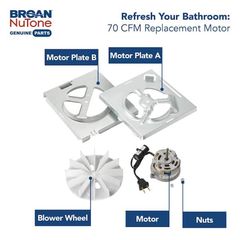 Broan-NuTone Replacement Motor Wheel 70 CFM - Image 3