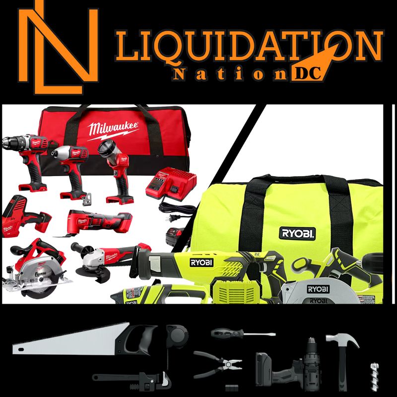Power Tools Hand Tools & Diverse Home Improvement Auction Alexandria VA banner