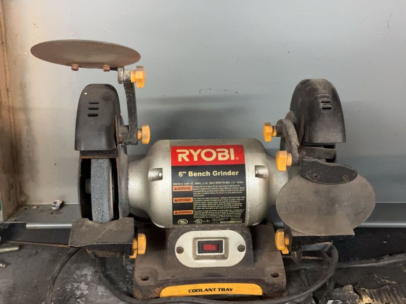 Ryobi 6 Inch Bench Grinder - Image 1