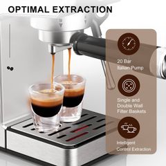 LINKChef 20 Bar Espresso Machine with Milk Frother - Image 2