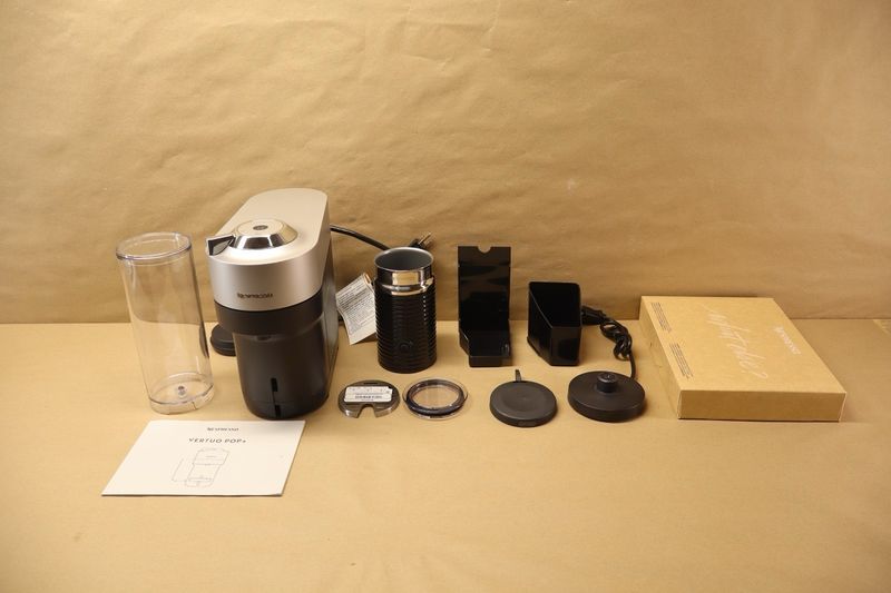 Nespresso Vertuo Pop+ Deluxe Coffee Maker, De Longhi, Milk Frother - Image 1