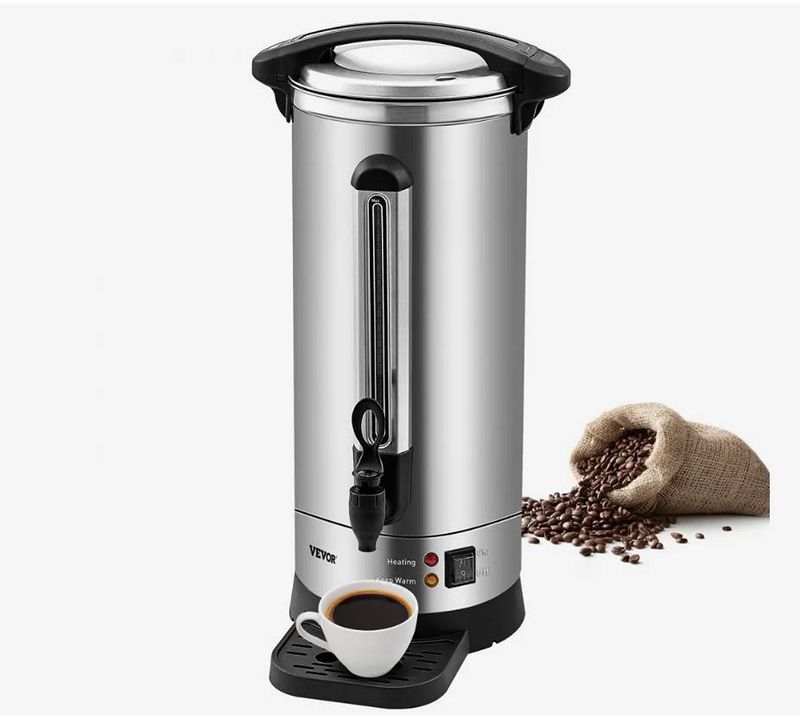 VEVOR 110-Cup Stainless Steel Commercial Coffee Urn - Image 1