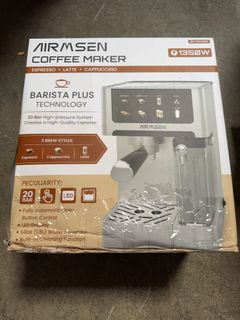 AIRMSEN Espresso Machine Silver Color Touchscreen Dual Boiler - Image 2