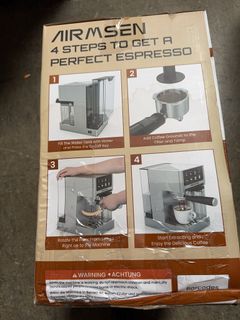 AIRMSEN Espresso Machine Silver Color Touchscreen Dual Boiler - Image 3