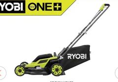 RYOBI18V 16 in. Cordless Battery Walk Behind Push Lawn Mower - Image 1