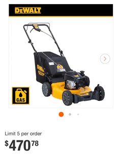 DEWALT21 in. 150cc Briggs and Stratton 625ex Engine Rear Wheel Drive 2-in-1 Gas Self Propelled Walk Behind Lawn Mower - Image 1