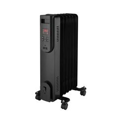 Konwin 1500-Watt Black Indoor Electric Oil-Filled Radiator Convection Radiant Space Heater with Remote Control for Living Space OH907R - Image 1