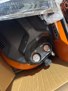 RIDGID6 Gal. 150 PSI Portable Electric Oil-Free Jobsite Pancake Air Compressor with Dual Pressure Gauges and 2-Quick Couplers - Image 3