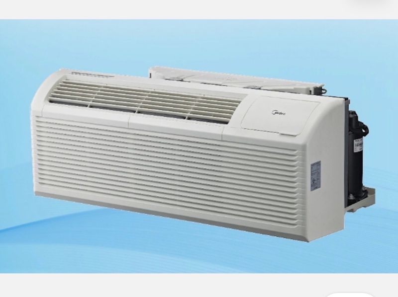 Midea MP09EMB32 9000 BTU PTAC Air Conditioner 220V 20A Electric Heat R32 - Image 1