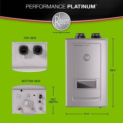 Retail $1754 Rheem Performance Platinum 11 GPM High Efficiency Indoor Recirculating Natural Gas Tankless Water Heater ECOH200DVRHLN - Image 2