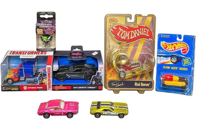 New Toys In Original Packaging And (2) Redline Hot Wheels