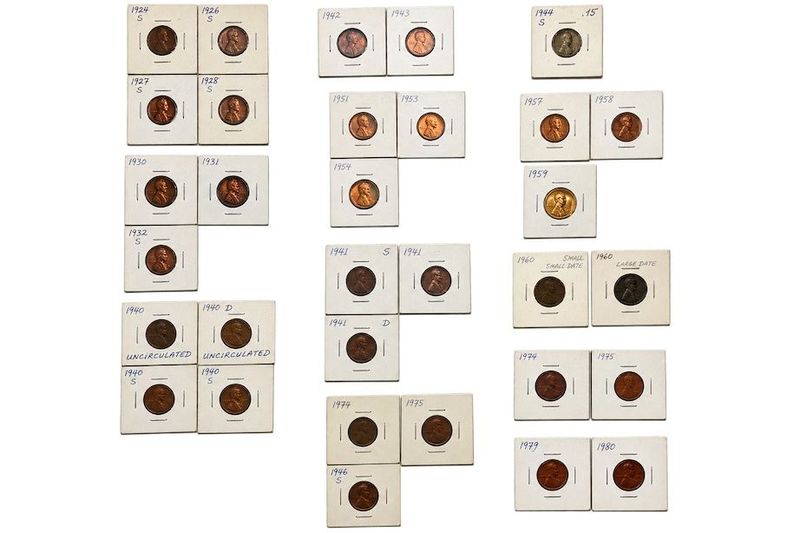 (32) Wheat Pennies, 1940-1959  - Image 1