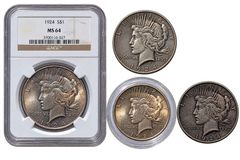 Peace Dollars Including (2)  1924, 1925, 1926  - Image 1