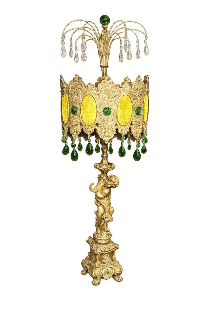 Mid Century Ornate Lamp