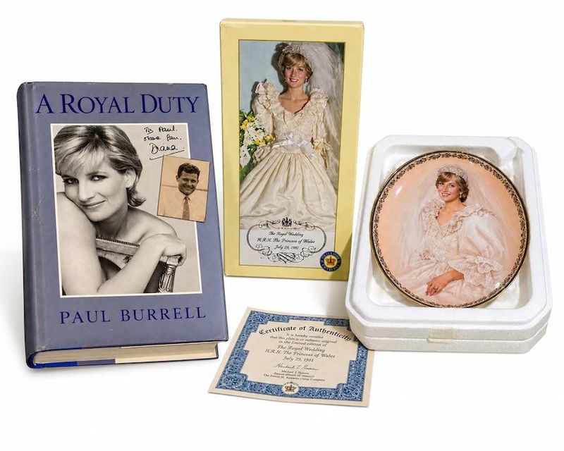 Franklin Mint Princess Diana Doll And Decorative Plate  Plus Princess Diana Book