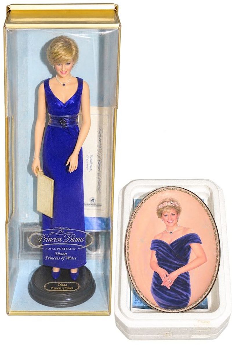 Franklin Mint Princess Diana Doll And Decorative Plate
