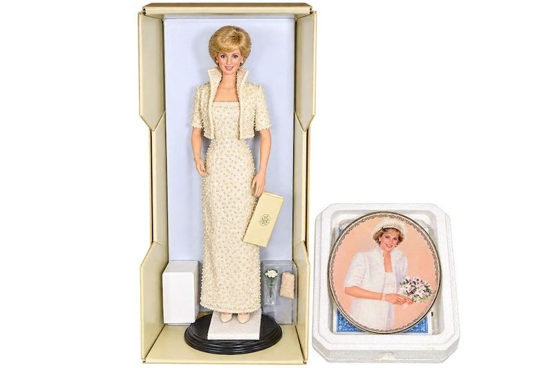 Franklin Mint Princess Diana Doll And Decorative Plate