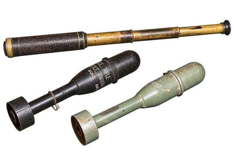 Telescope And (2) Mortor Shells