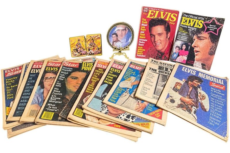 Elvis Memorabilia And Decorative Plate
