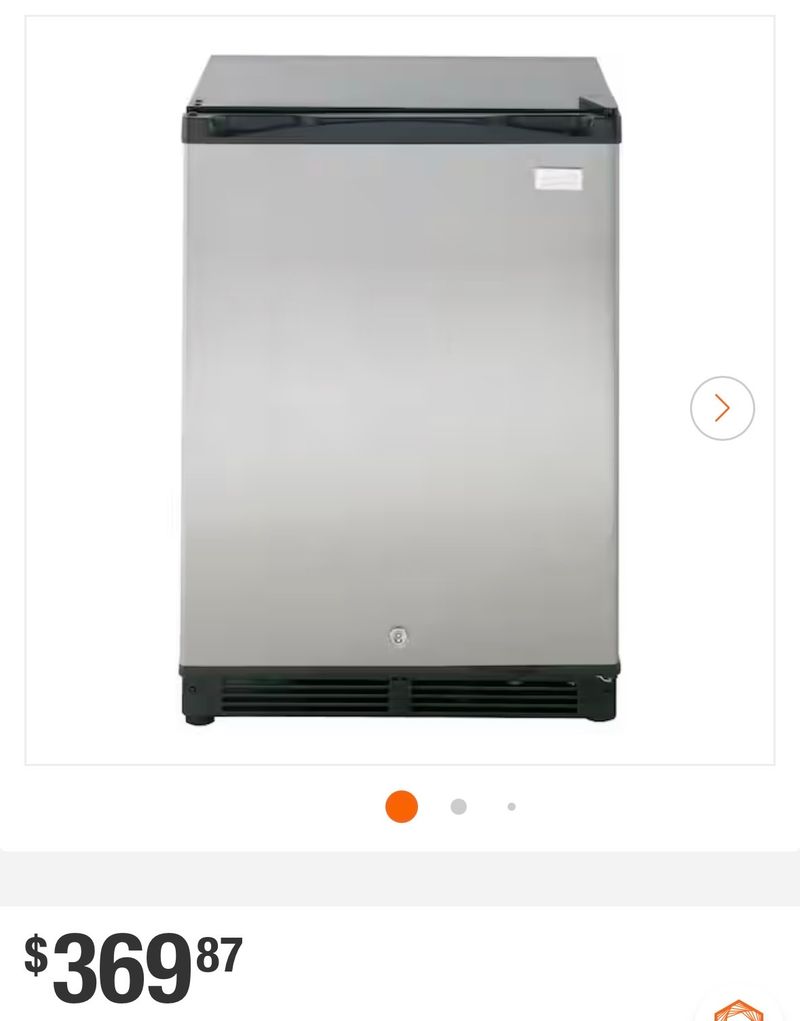 Avanti5.2 cu. ft. Mini Refrigerator in Black with Stainless Steel Door