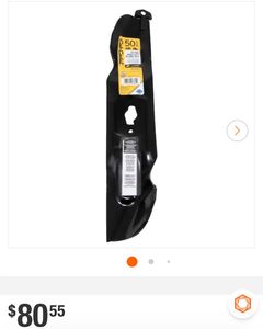 Cub CadetOriginal Equipment High Lift Blade Set for Select 50 in. Riding Lawn Mowers with S-Shape Center OE# 742-05094, 742P05094 - Image 1