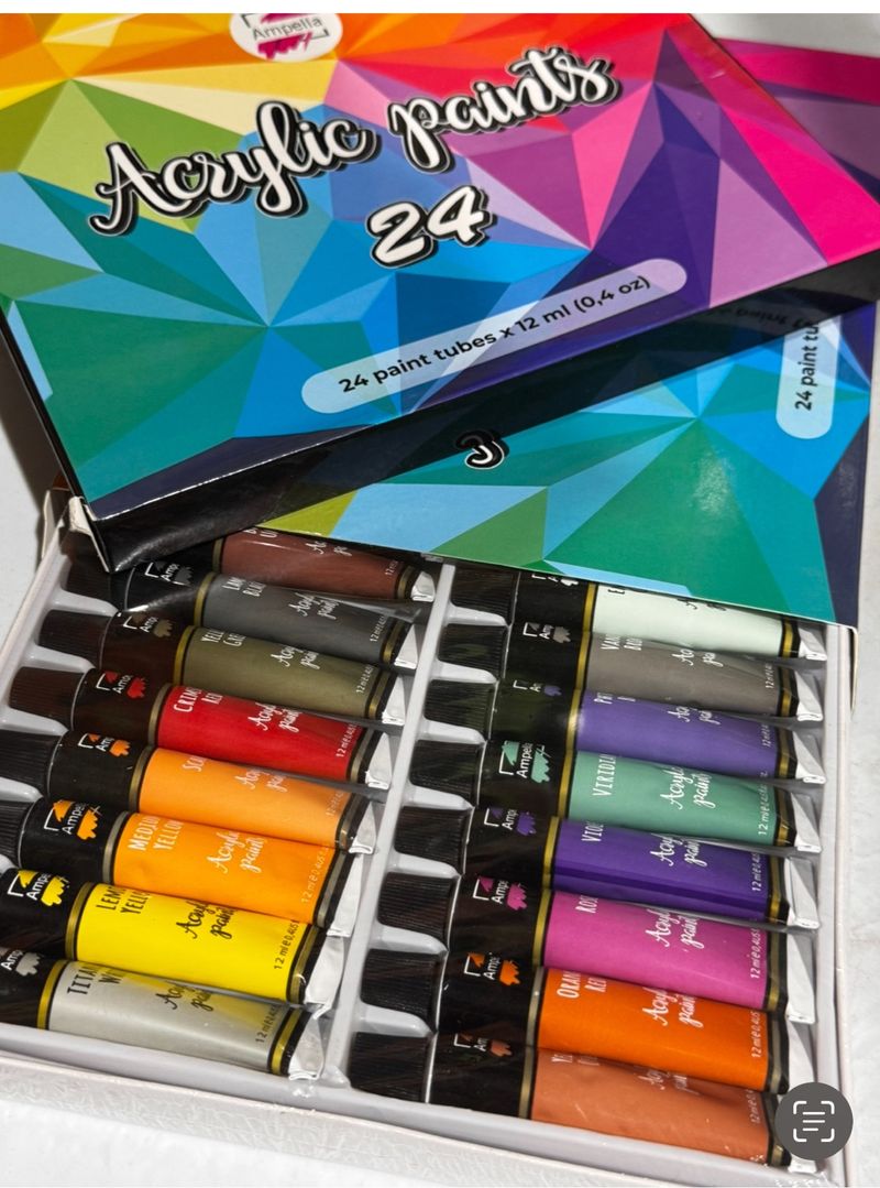 Val. Acrylic colours 24 - Image 1