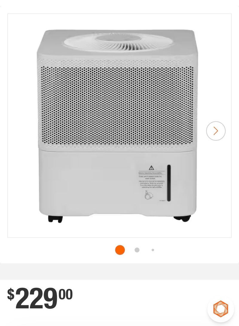 GE25 pt. for Damp Rooms Up to 2500 sq. ft. Residential Dehumidifier with Bucket in. White, ENERGY STAR