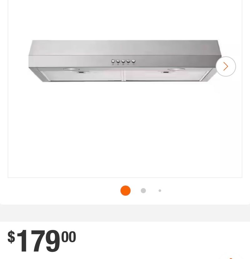 VissaniCaprelo 30 in. 320 CFM Convertible Under Cabinet Range Hood in Stainless Steel with LED Lighting and 3 Fan Speeds