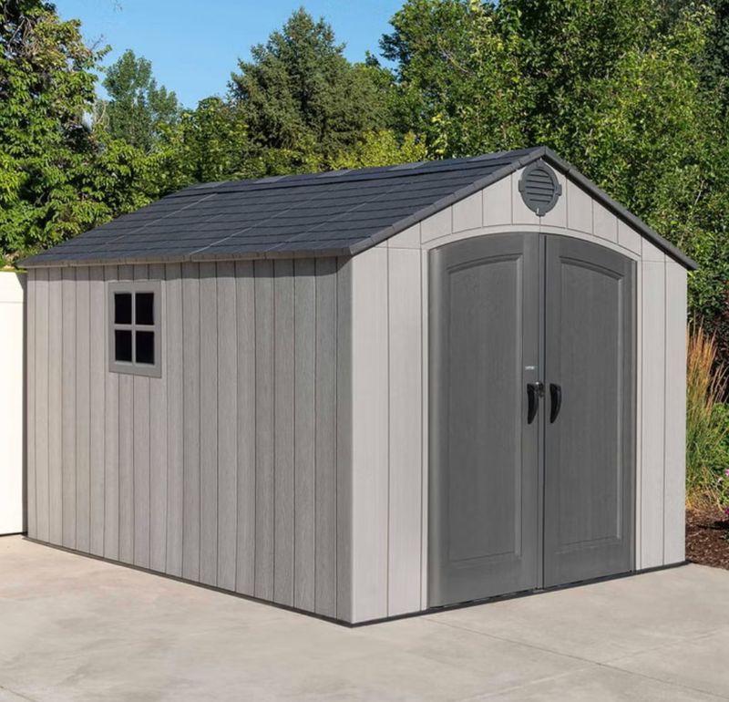 MSRP $1599. Lifetime Resin Outdoor 8� by 12.5� Storage Shed