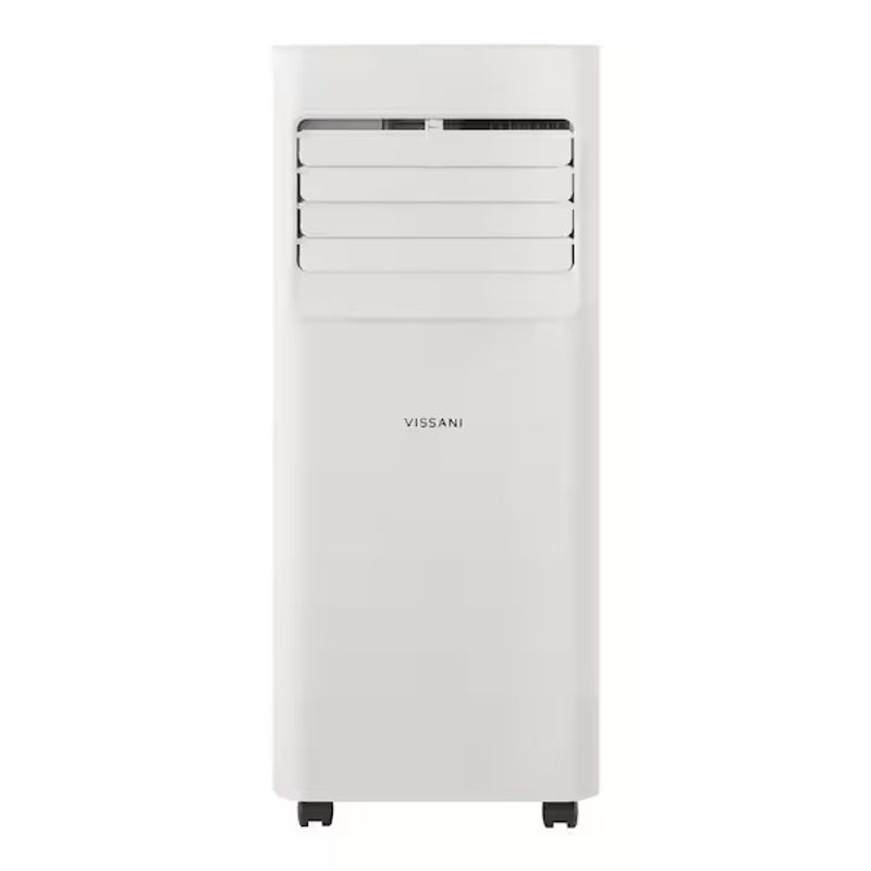 Vissani 5,000 BTU 115-Volt 3-in-1 Portable Air Conditioner Unit Cools 150 sq. ft. with Dehumidifier and Remote in White