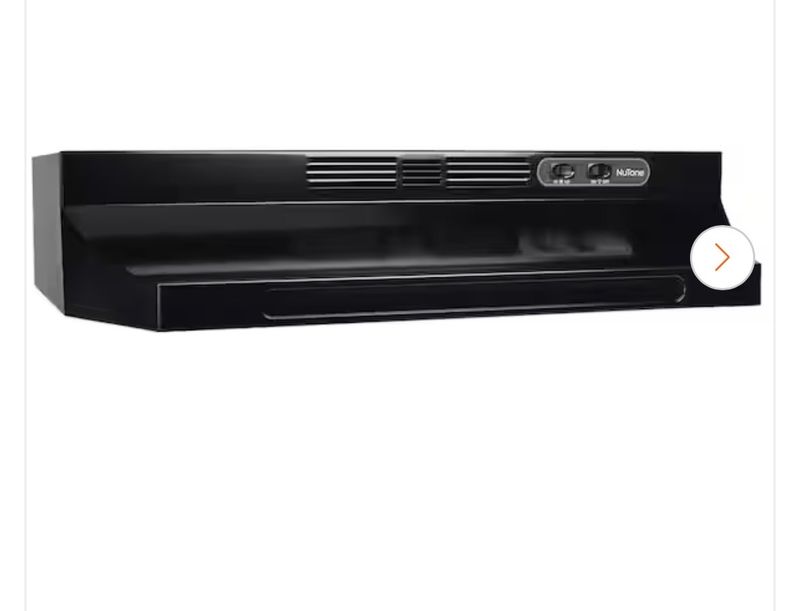 Broan-NuToneRL6200 Series 30 in. Ductless Under Cabinet Range Hood with Light in Black