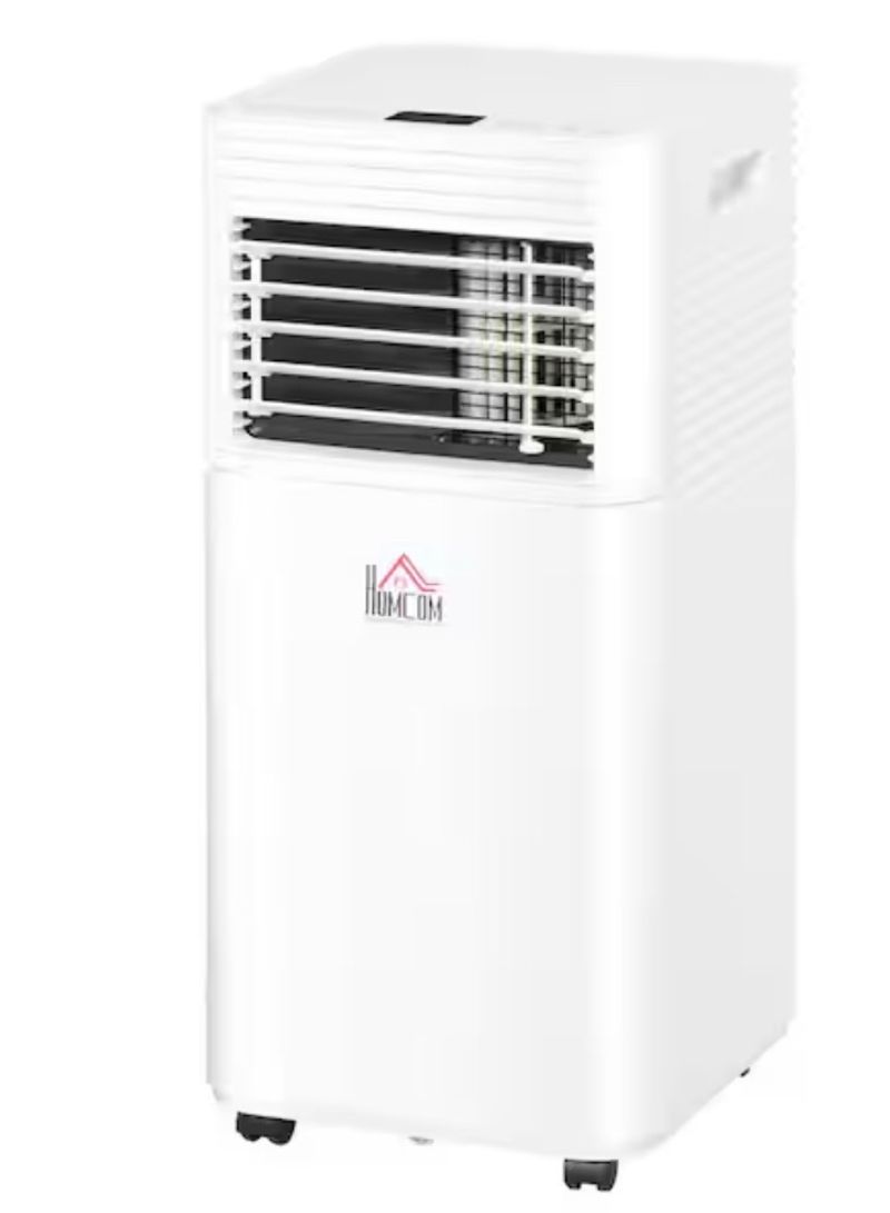HOMCOM7,000 BTU Portable Air Conditioner Cools 150 Sq. Ft. withDehumifier, Ventilating and Remote Control in White