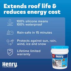 4.75 gal. 100% Silicone Reflective Roof Coating - Image 2