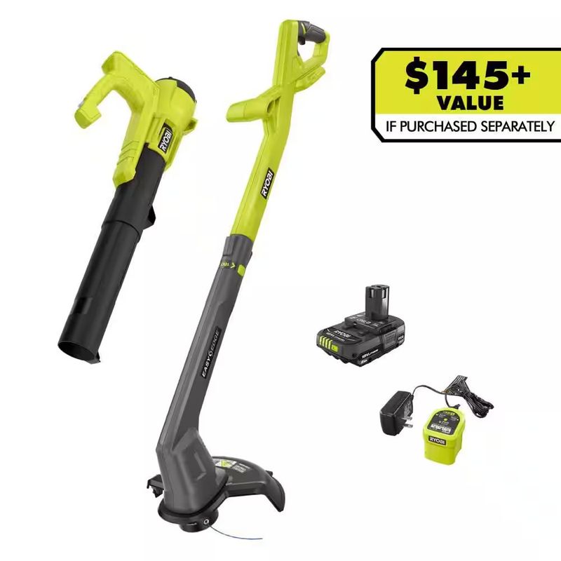 String Trimmer/Edger & Blower/Sweeper Combo - Image 1