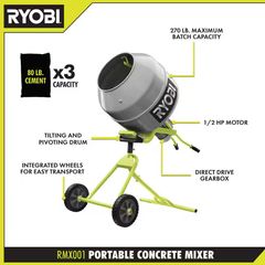5.0 cu. ft. Portable Concrete Mixer - Image 2