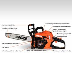 2-Stroke Engine Rear Handle Chainsaw - Image 3